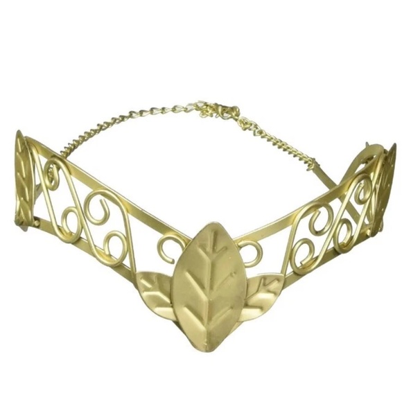 Elegant Gold Leaf Design Women's tiara - Picture 3 of 5